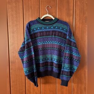 Vintage jewel tone McGregor men’s sweater